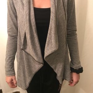 Grey zip up sweater